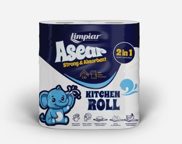 Kitchen Roll Paper Towel 2 Ply 2 X 100 Sheets by Limpiar® by Paperwings India Brand